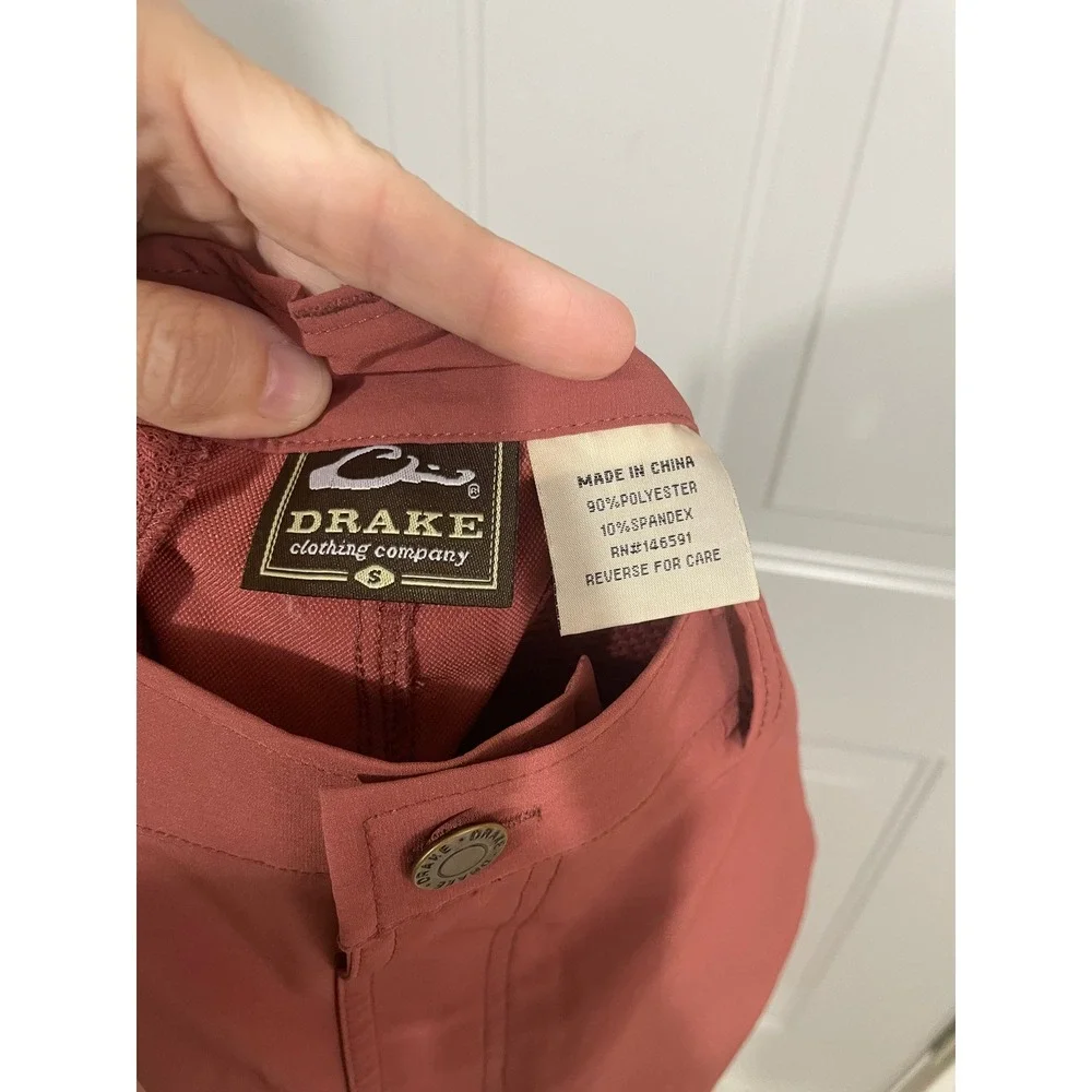 Drake Clothing Company Shorts Mens Small‎ Rust Red Excellent Performance Stretch